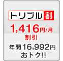 トリプル割 -1416円/月