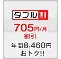 ダブル割 -705円/月